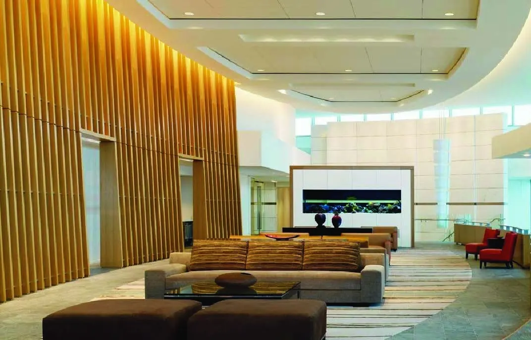 Hall de hotel · fabricación en telar a mano