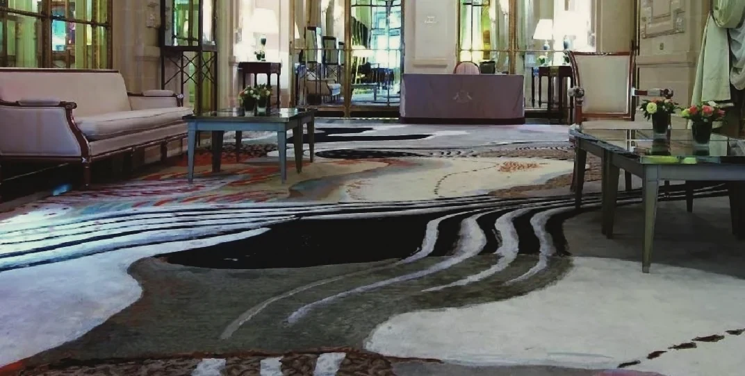 Salón de hotel · tufting a mano